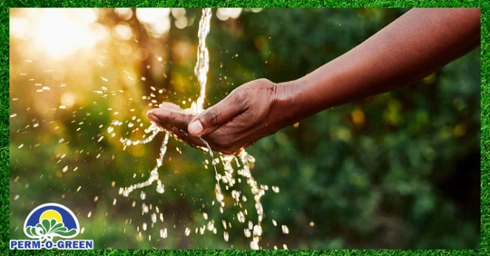 Water Going Through Hand